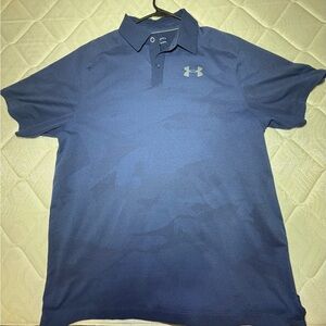 Under Armour Men's Navy Polo Shirt Large short sleeve